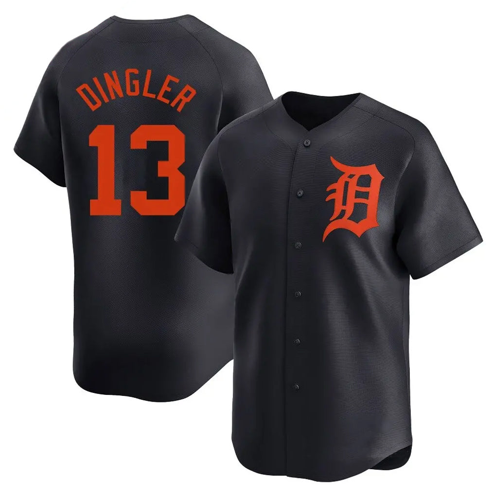 Rebec D.Tigers #13 Dillon Dingler Player Navy Home Limited Stitched Jerseys