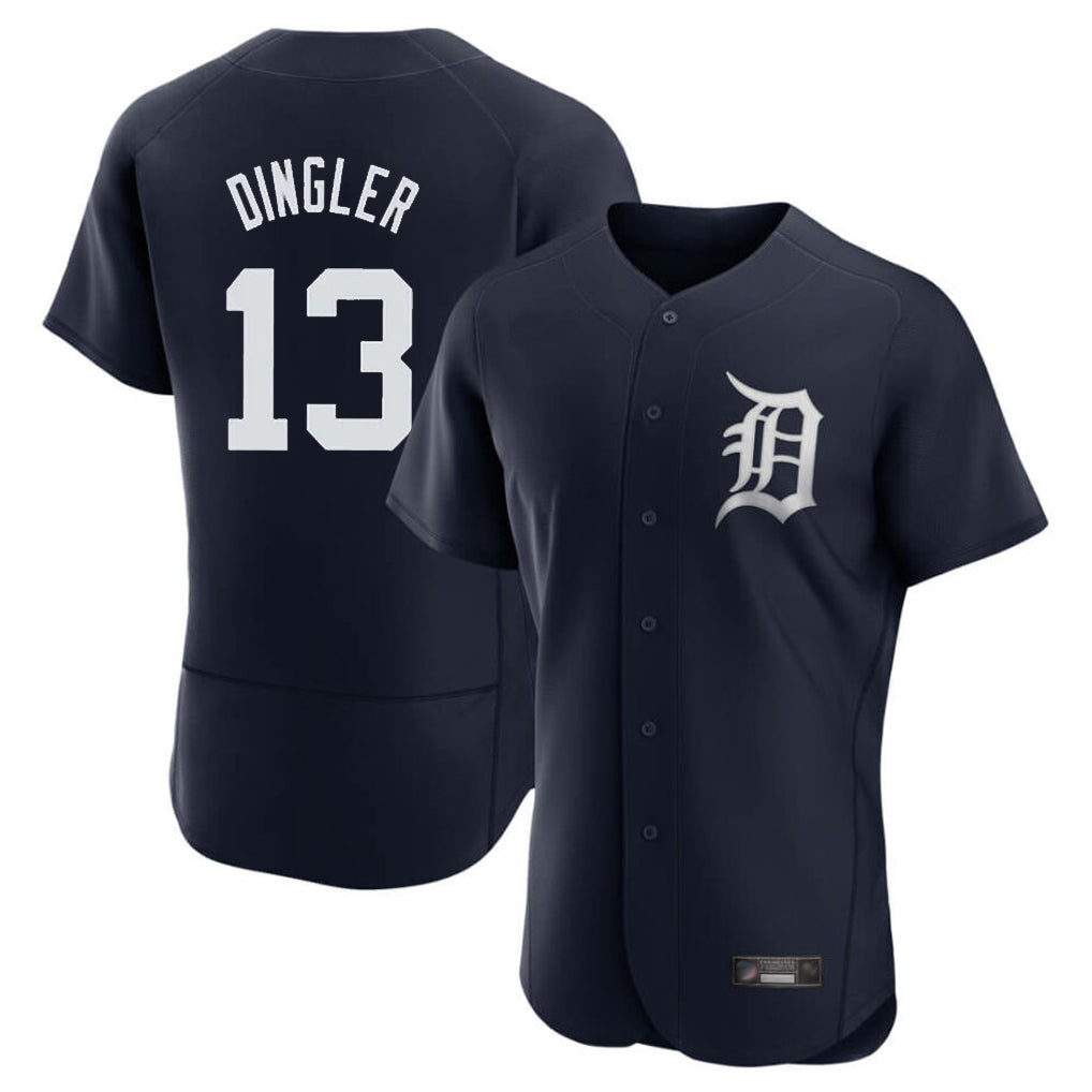 Rebec D.Tigers #13 Dillon Dingler Player Navy Limited Elite Home Stitched Jerseys