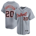 Rebec D.Tigers #20 Spencer Torkelson Player Gray Home Limited Stitched Jerseys