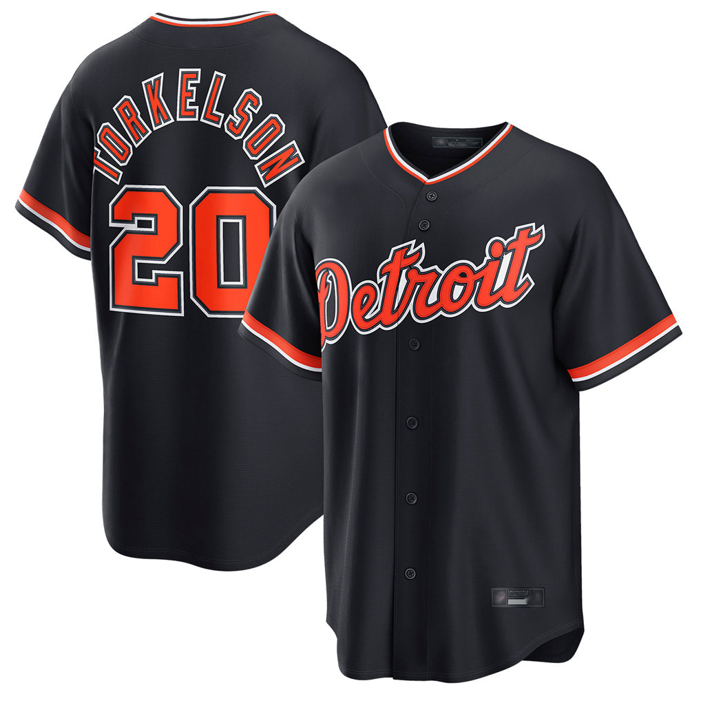 Rebec D.Tigers #20 Spencer Torkelson Player Navy Home Game Stitched Jerseys