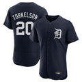 Rebec D.Tigers #20 Spencer Torkelson Player Navy Limited Elite Home Stitched Jerseys