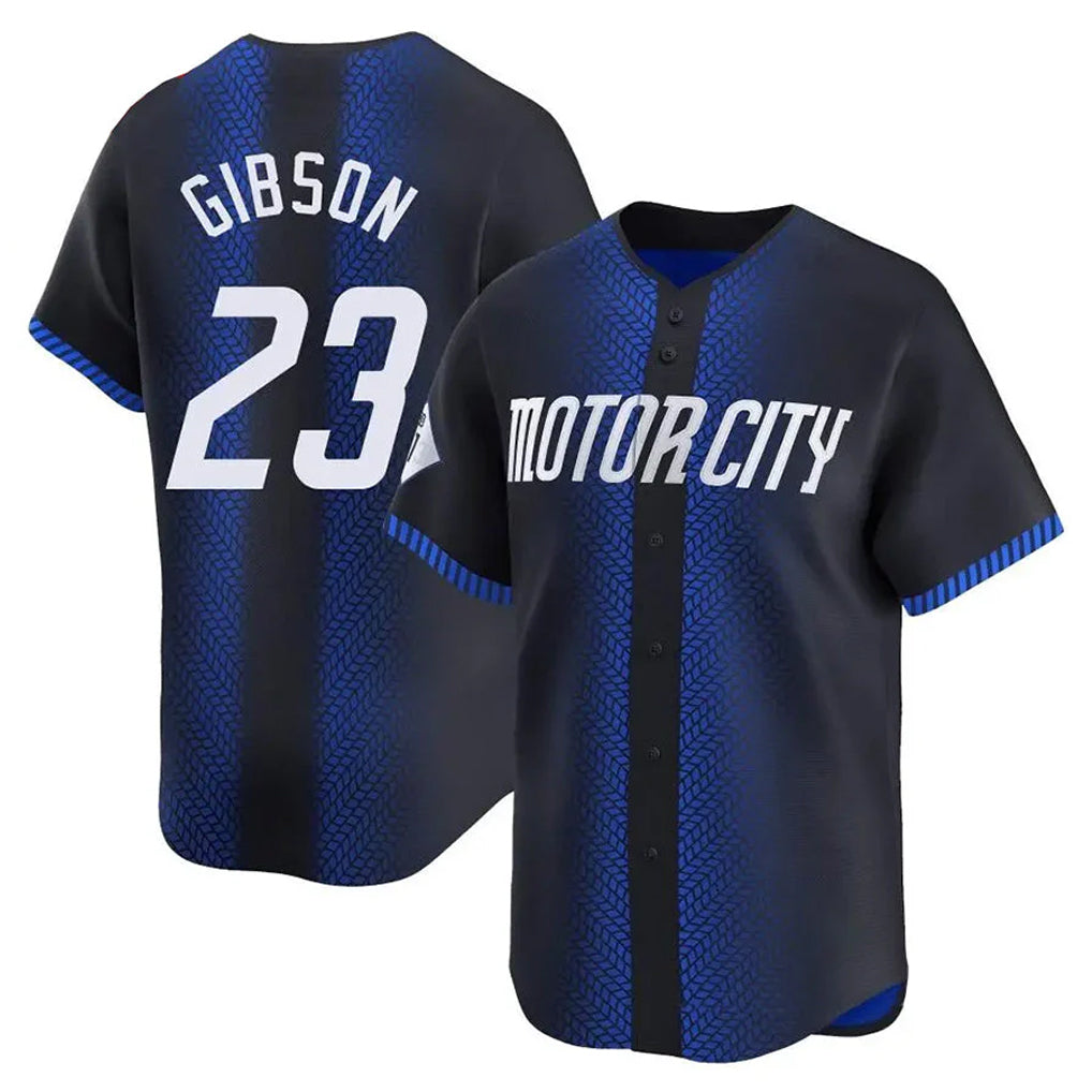 Rebec D.Tigers #23 Kirk Gibson Player Navy City Connect Home Limited Stitched Jerseys