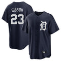Rebec D.Tigers #23 Kirk Gibson Player Navy Game Home Stitched Jerseys