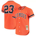 Rebec D.Tigers #23 Kirk Gibson Player Orange DMitchell & Ness Cooperstown Collection Batting Limited Stitched Jerseys