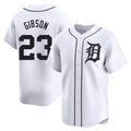 Rebec D.Tigers #23 Kirk Gibson Player White Home Limited Stitched Jerseys