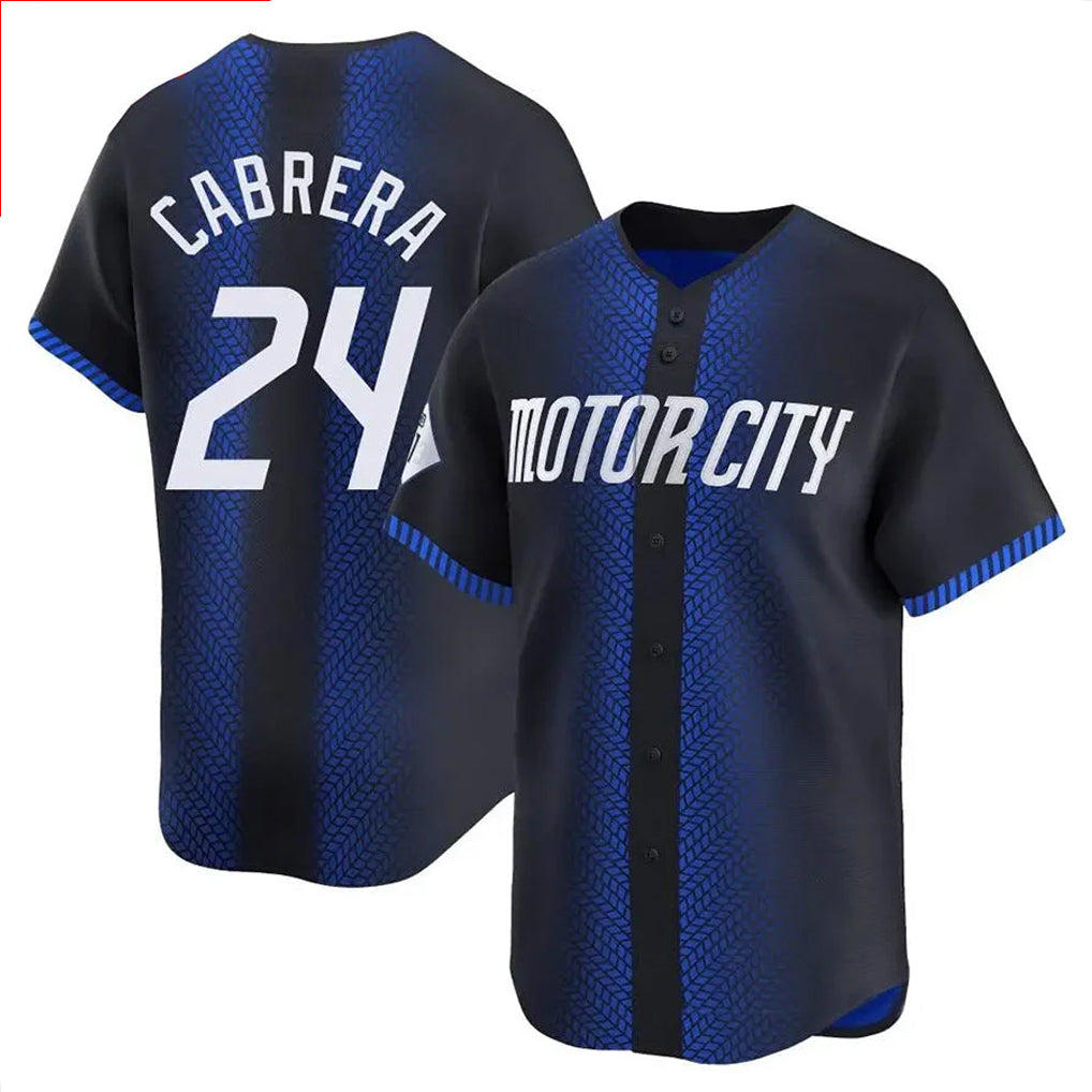 Rebec D.Tigers #24 Miguel Cabrera Player Navy City Connect Home Limited Stitched Jerseys