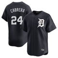 Rebec D.Tigers #24 Miguel Cabrera Player Navy Home Limited Game Stitched Jerseys