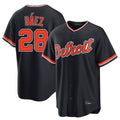 Rebec D.Tigers #28 Javier B¨¢ez Player Navy Home Game Stitched Jerseys