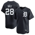Rebec D.Tigers #28 Javier B¨¢ez Player Navy Home Limited Game Stitched Jerseys
