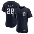 Rebec D.Tigers #28 Javier B¨¢ez Player Navy Limited Elite Home Stitched Jerseys