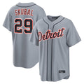Rebec D.Tigers #29 Tarik Skubal Player Gray Home Game Stitched Jerseys