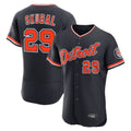 Rebec D.Tigers #29 Tarik Skubal Player Navy Limited Elite Home Game Stitched Jerseys