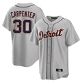 Rebec D.Tigers #30 Kerry Carpenter Player Gray Home Game Stitched Jerseys
