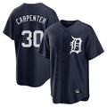 Rebec D.Tigers #30 Kerry Carpenter Player Navy Game Home Stitched Jerseys