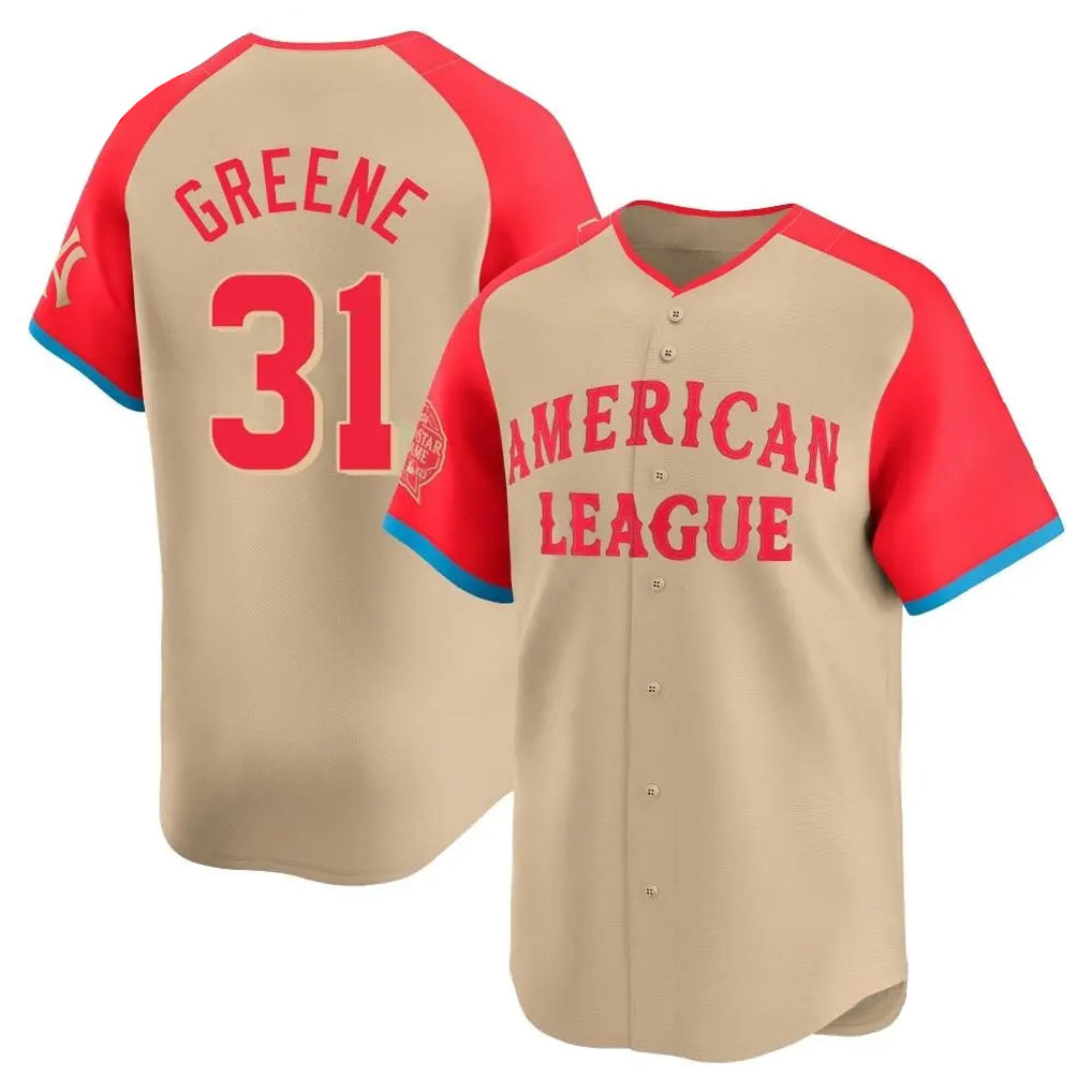 Rebec D.Tigers #31 Riley Greene Player Cream Limited American League All-Star Game Stitched Jerseys