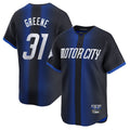 Rebec D.Tigers #31 Riley Greene Player Navy City Connect Home Limited Stitched Jerseys