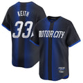 Rebec D.Tigers #33 Colt Keith Player Navy City Connect Home Limited Stitched Jerseys