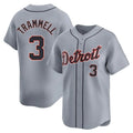 Rebec D.Tigers #3 Alan Trammell Player Gray Home Limited Stitched Jerseys