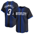 Rebec D.Tigers #3 Alan Trammell Player Navy City Connect Home Limited Stitched Jerseys