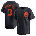 Rebec D.Tigers #3 Alan Trammell Player Navy Home Limited Stitched Jerseys