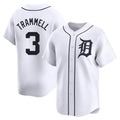 Rebec D.Tigers #3 Alan Trammell Player White Home Limited Stitched Jerseys