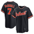 Rebec D.Tigers #7 Kevin McGonigle Player Navy Home Game Stitched Jerseys