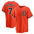 Rebec D.Tigers #7 Kevin McGonigle Player Orange Home Game Stitched Jerseys
