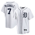 Rebec D.Tigers #7 Kevin McGonigle Player White Home Game Stitched Jerseys