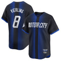 Rebec D.Tigers #8 Matt Vierling Player Navy City Connect Home Limited Stitched Jerseys