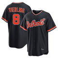 Rebec D.Tigers #8 Matt Vierling Player Navy Home Game Stitched Jerseys