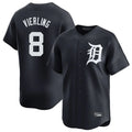 Rebec D.Tigers #8 Matt Vierling Player Navy Home Limited Game Stitched Jerseys