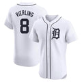 Rebec D.Tigers #8 Matt Vierling Player White Limited Elite Home Stitched Jerseys