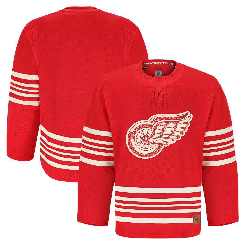 Rebec DR.Wings Red Centennial Authentic Pro Jersey