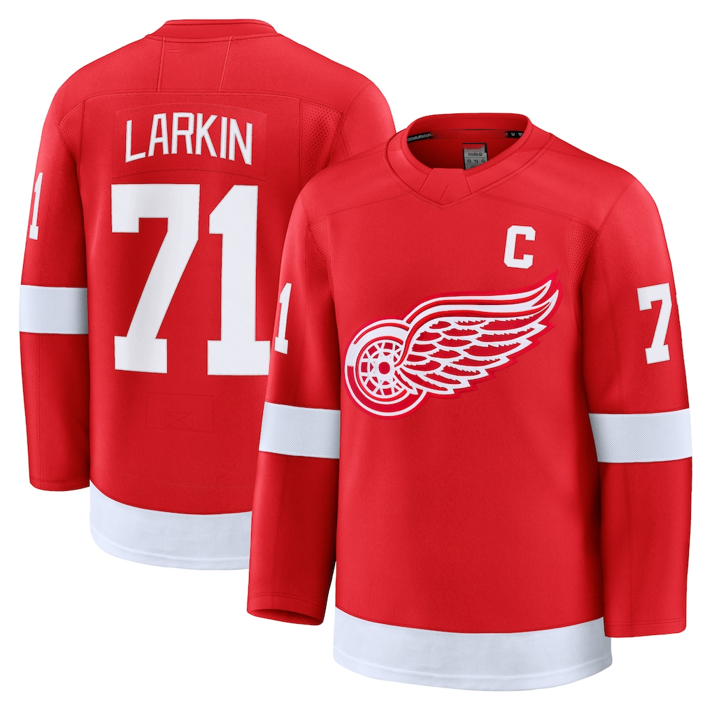 Rebec DR.Wings #71 Dylan Larkin Red Home Premium Jerseys
