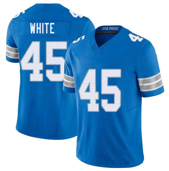 Rebec D.Lions #45 Devin White Blue 2026 F.U.S.E. Vapor Limited Football Stitched Jersey