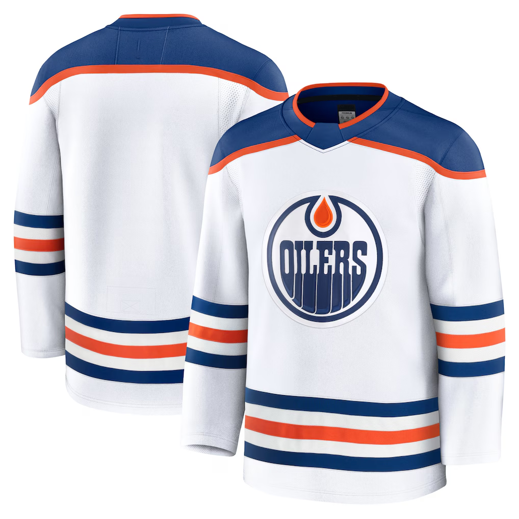 Rebec E.Oilers White Away Premium Jerseys
