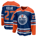 Rebec E.Oilers #27 Brett Kulak Royal Home Breakaway Player Jerseys