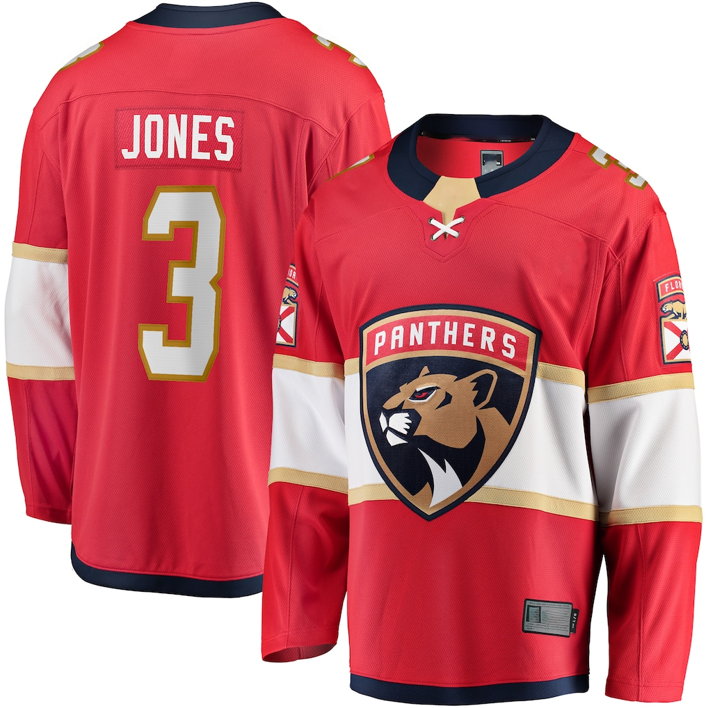 Rebec F.Panthers #3 Seth Jones Red Home Breakaway Jerseys