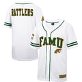 Rebec F.A&M Rattlers Colosseum Free Spirited Baseball Jersey WhiteGreen Stitched American College Jerseys