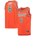 Rebec F.A&M Rattlers #6 LeBron James Replica Basketball Jersey Orange Stitched American College Jerseys