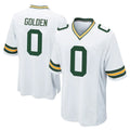 Rebec GB.Packers #0 Matthew Golden Player White Home Game Stitched Jerseys