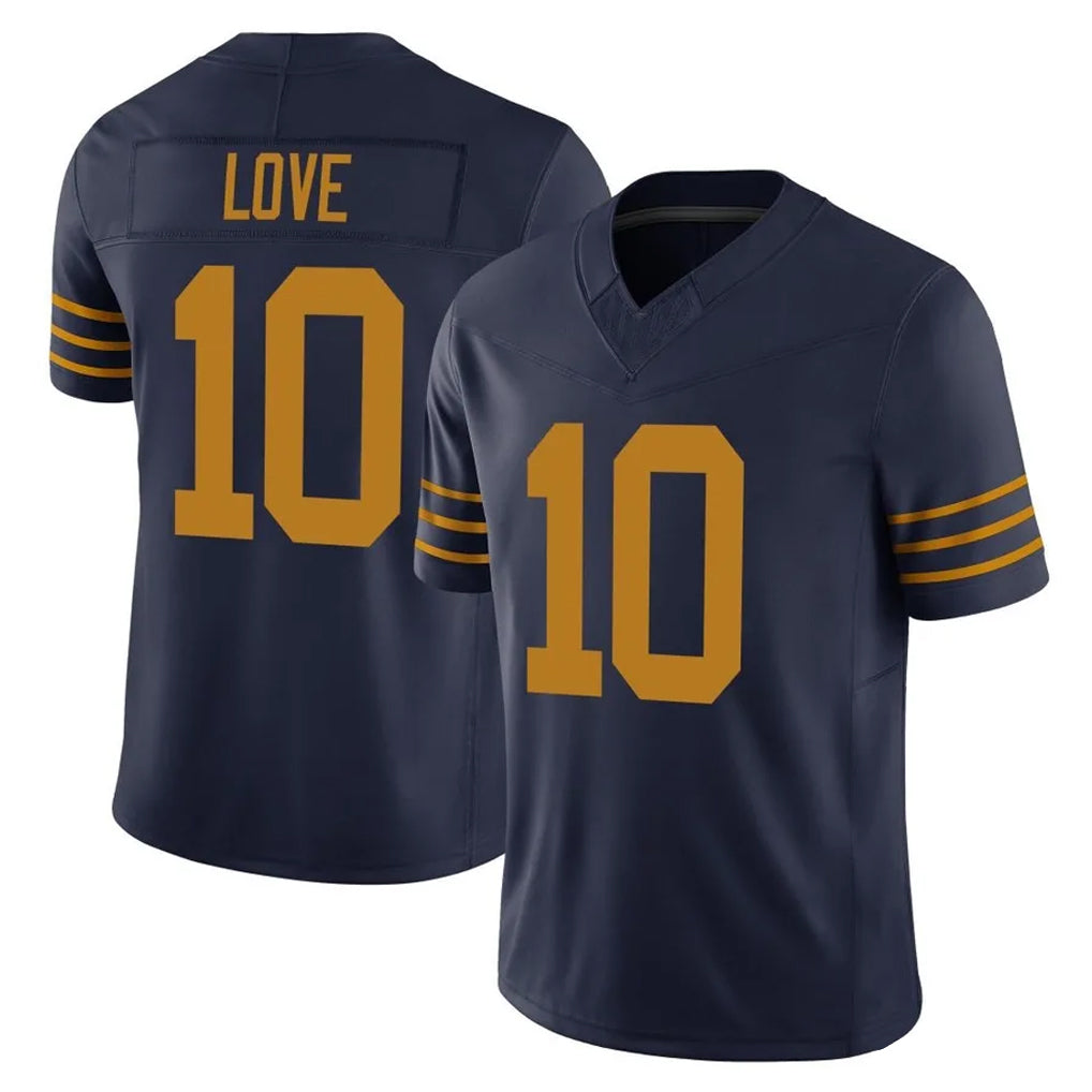 Rebec GB.Packers #10 Jordan Love Player Navy The 1923 Classic Vapor F.U.S.E. Home Game Stitched Jerseys