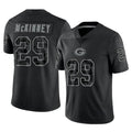 Rebec GB.Packers #29 Xavier McKinney Player Black Reflective Limited Home Game Stitched Jerseys