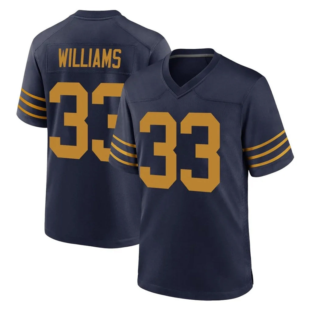 Rebec GB.Packers #33 Evan Williams Player Navy The 1923 Classic Home Game Stitched Jerseys