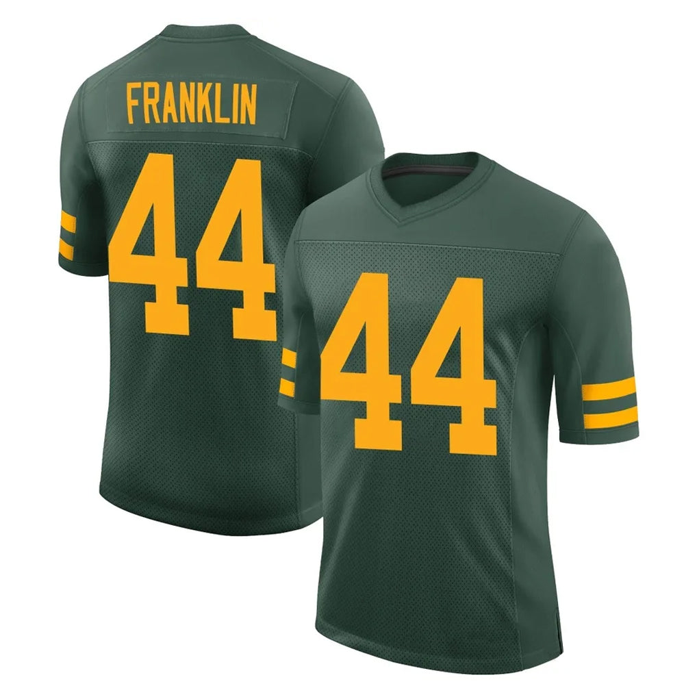 Rebec GB.Packers #44 Zaire Franklin Player Green Alternate Vapor Home Game Stitched Jerseys