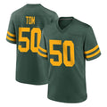 Rebec GB.Packers #50 Zach Tom Player Green Alternate Home Game Stitched Jerseys