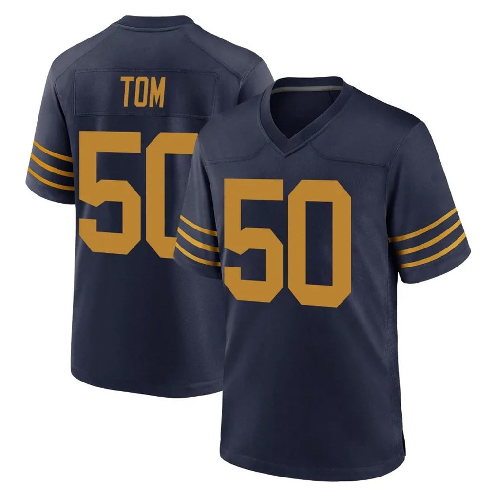 Rebec GB.Packers #50 Zach Tom Player Navy The 1923 Classic Home Game Stitched Jerseys