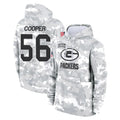 Rebec GB.Packers #56 Edgerrin Cooper Player Arctic Camo Salute to Service Hoodies Limited Game Stitched Jerseys
