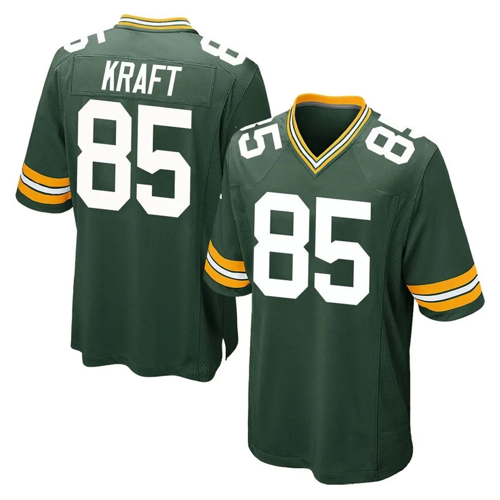 Rebec GB.Packers #85 Tucker Kraft Player Green Home Game Stitched Jerseys
