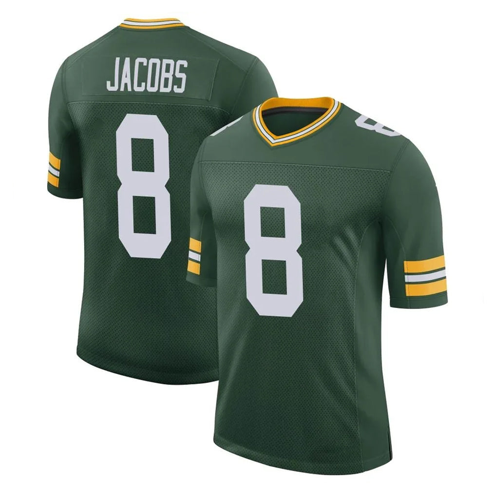 Rebec GB.Packers #8 Josh Jacobs Player Green Limited Classic Home Game Stitched Jerseys